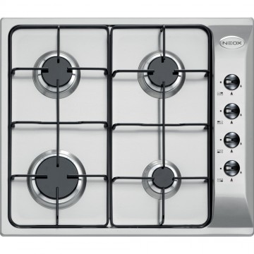 Neox F63 4 CoG G K SS + P60 4VN AVX Φούρνος Υγραερίου άνω Πάγκου 64lt με Εστίες Υγραερίου Π59.8εκ. Inox